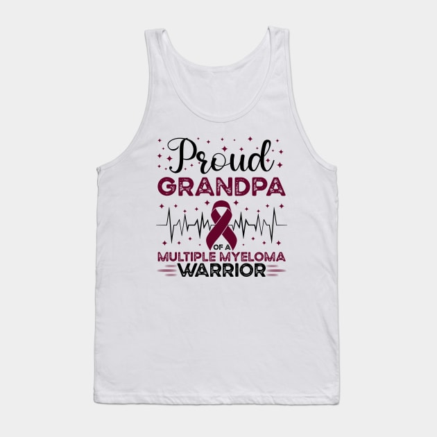 Proud Grandpa Of A Multiple Myeloma Warrior Tank Top by Geek-Down-Apparel